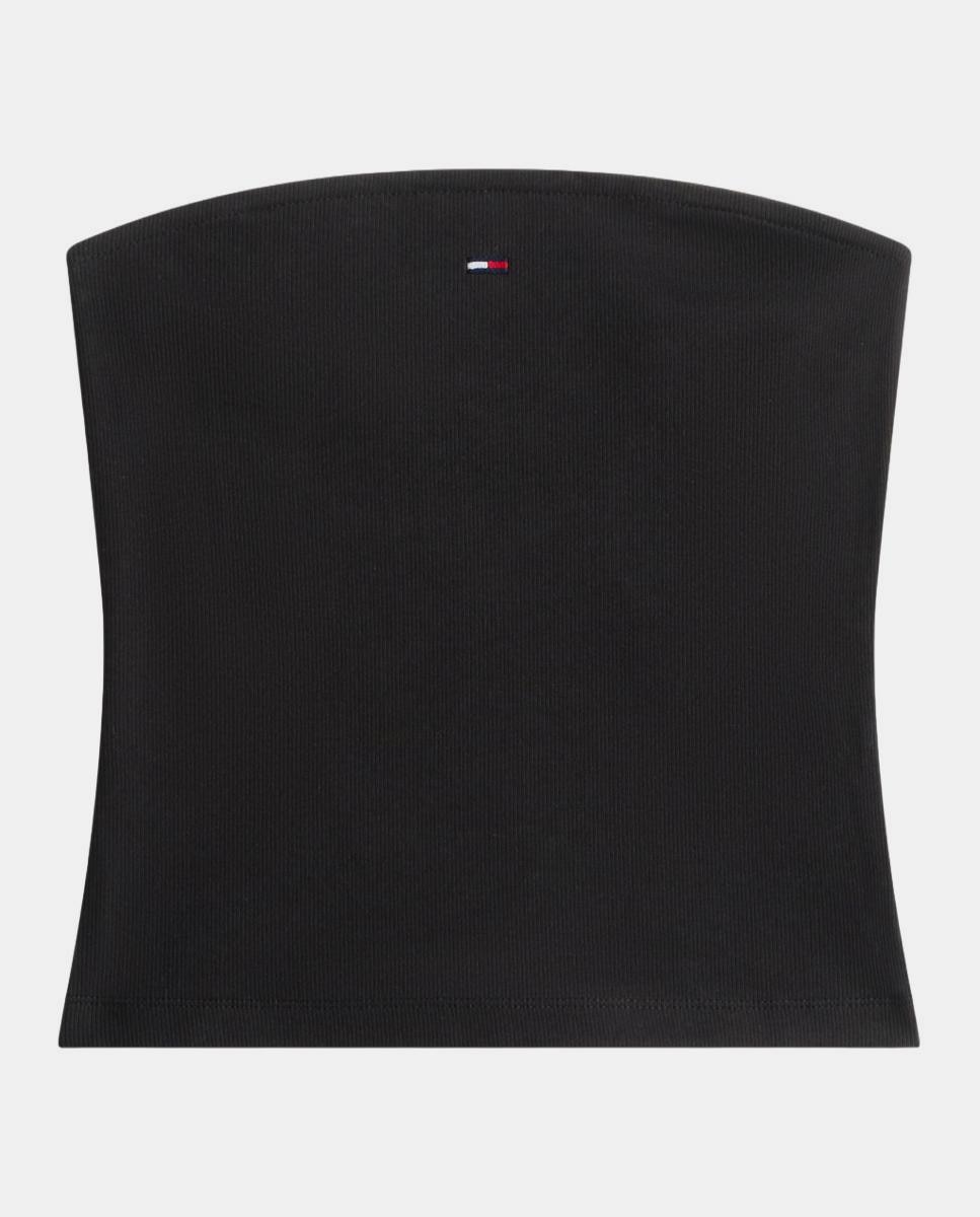 Top Bandeau Slim Fit Preto-4