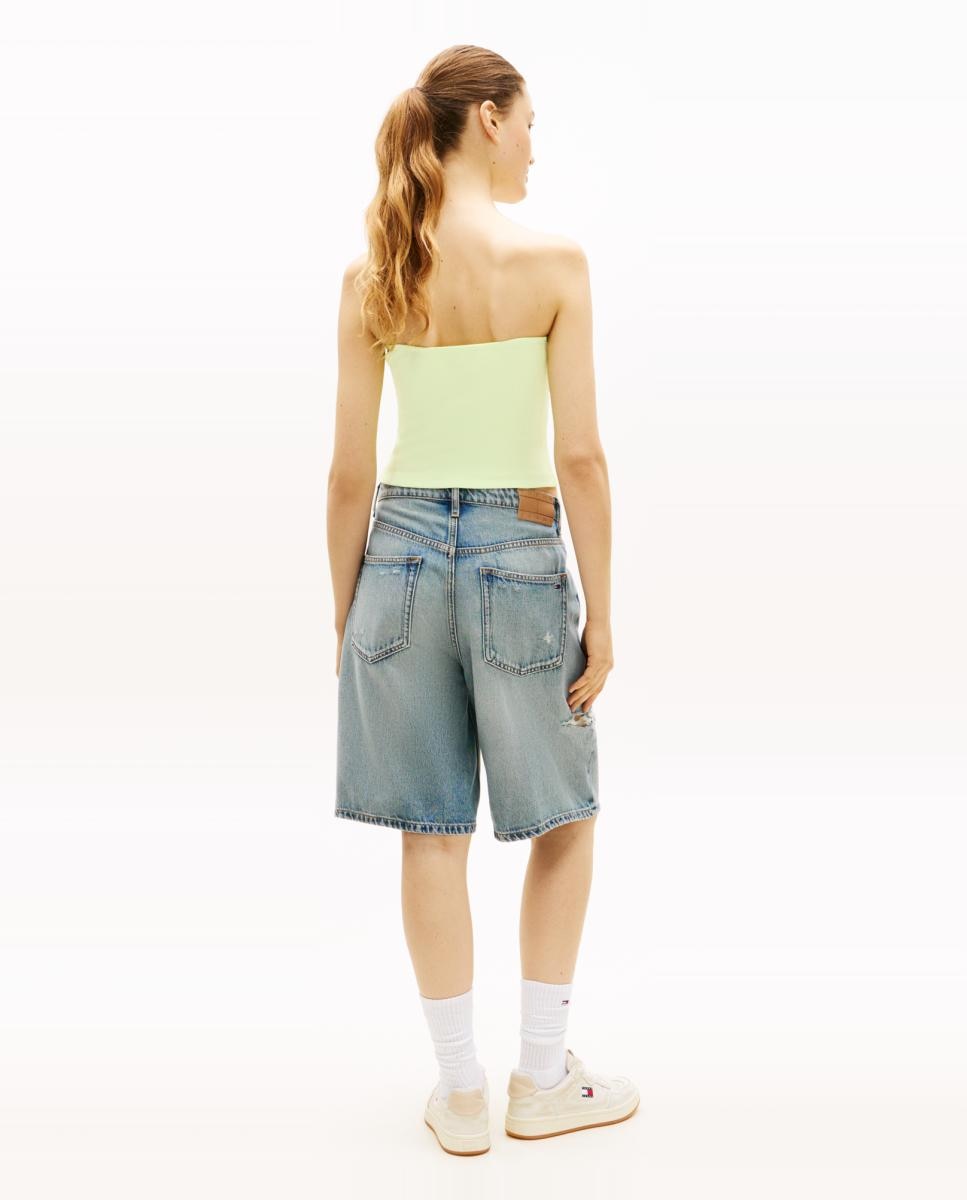 Top Bandeau Slim Fit Verde-claro-2