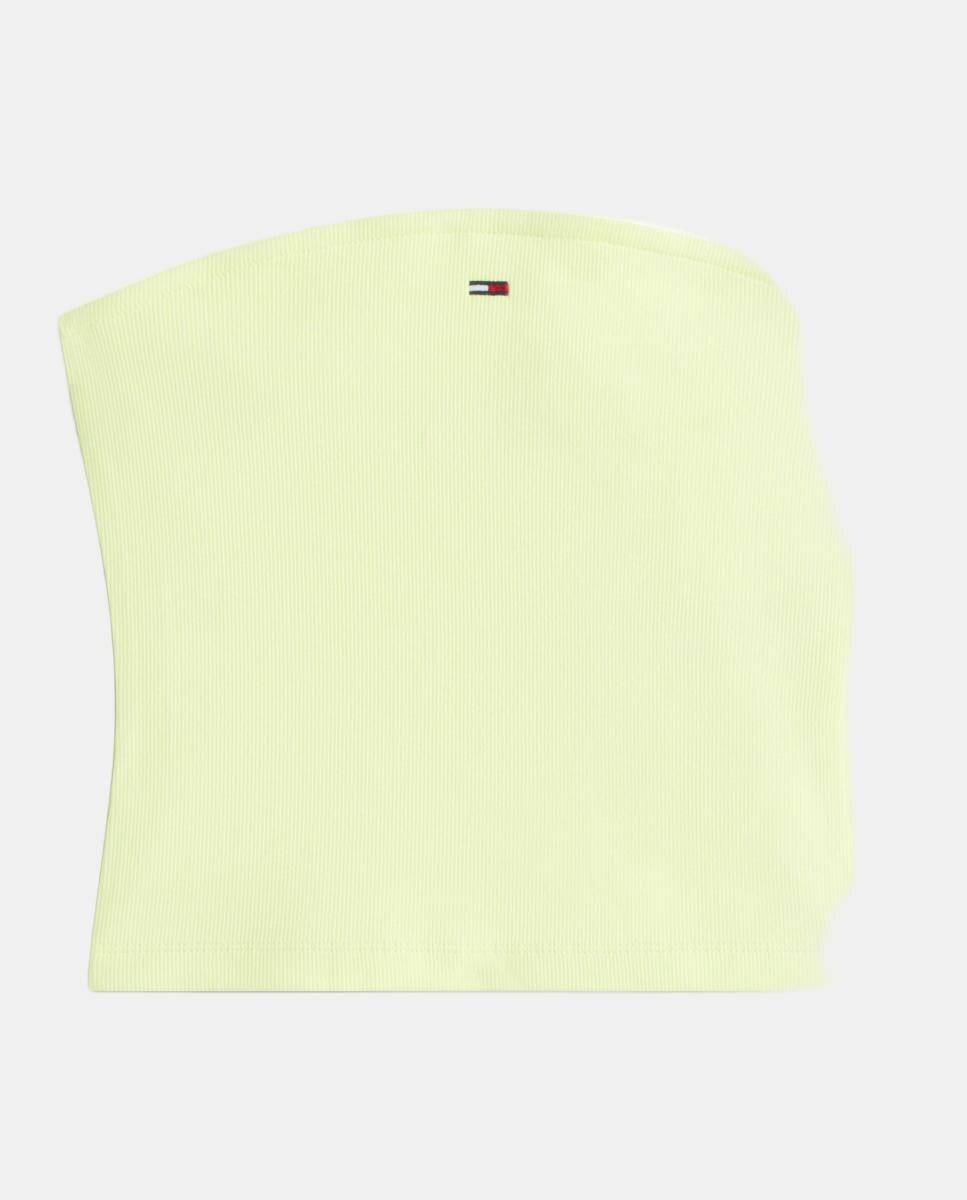 Top Bandeau Slim Fit Verde-claro-4