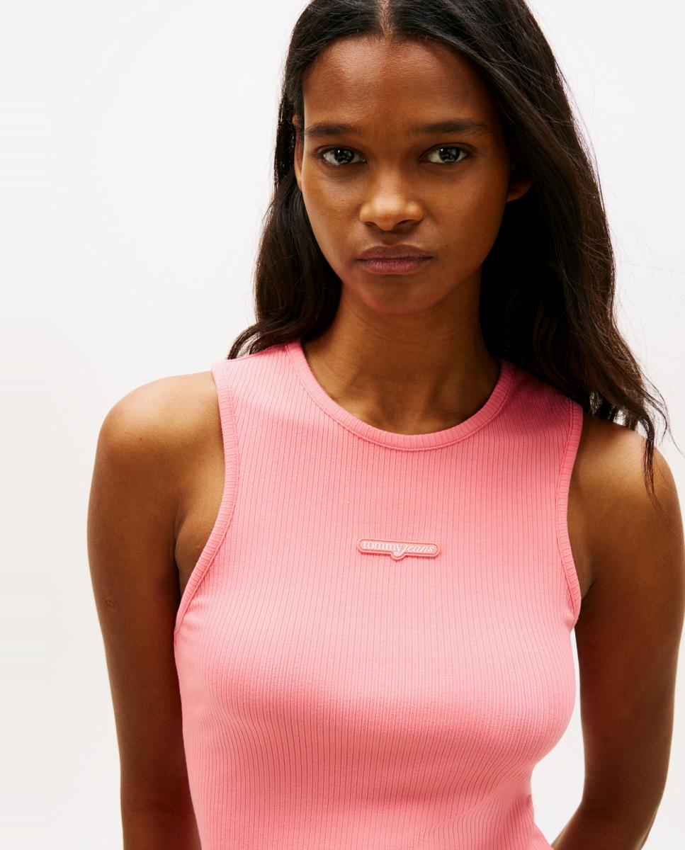 Top Tank Slim Fit Rosa-3