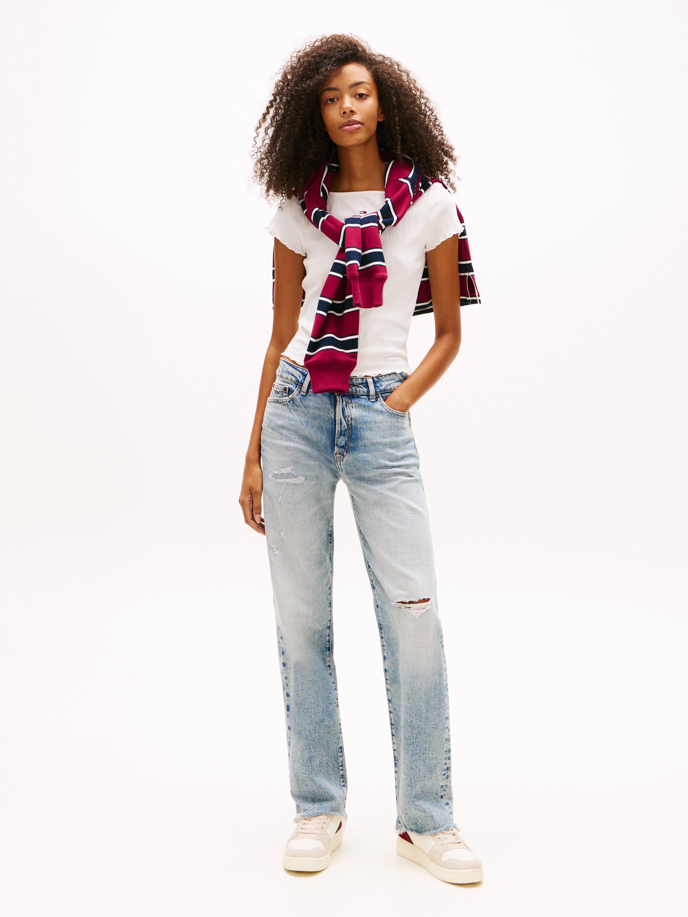 Top Slim Fit com Decote à Barco Cru-5