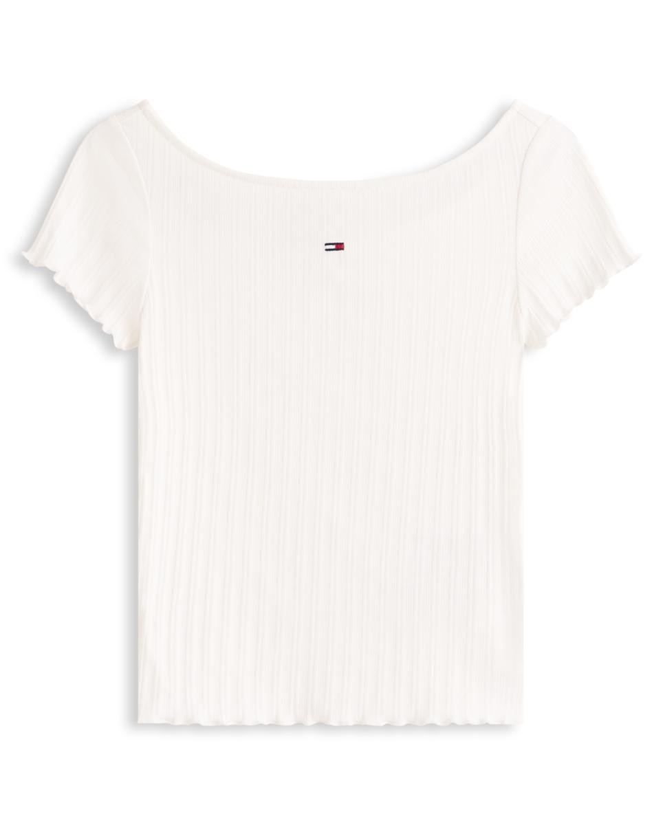 Top Slim Fit com Decote à Barco Cru-4