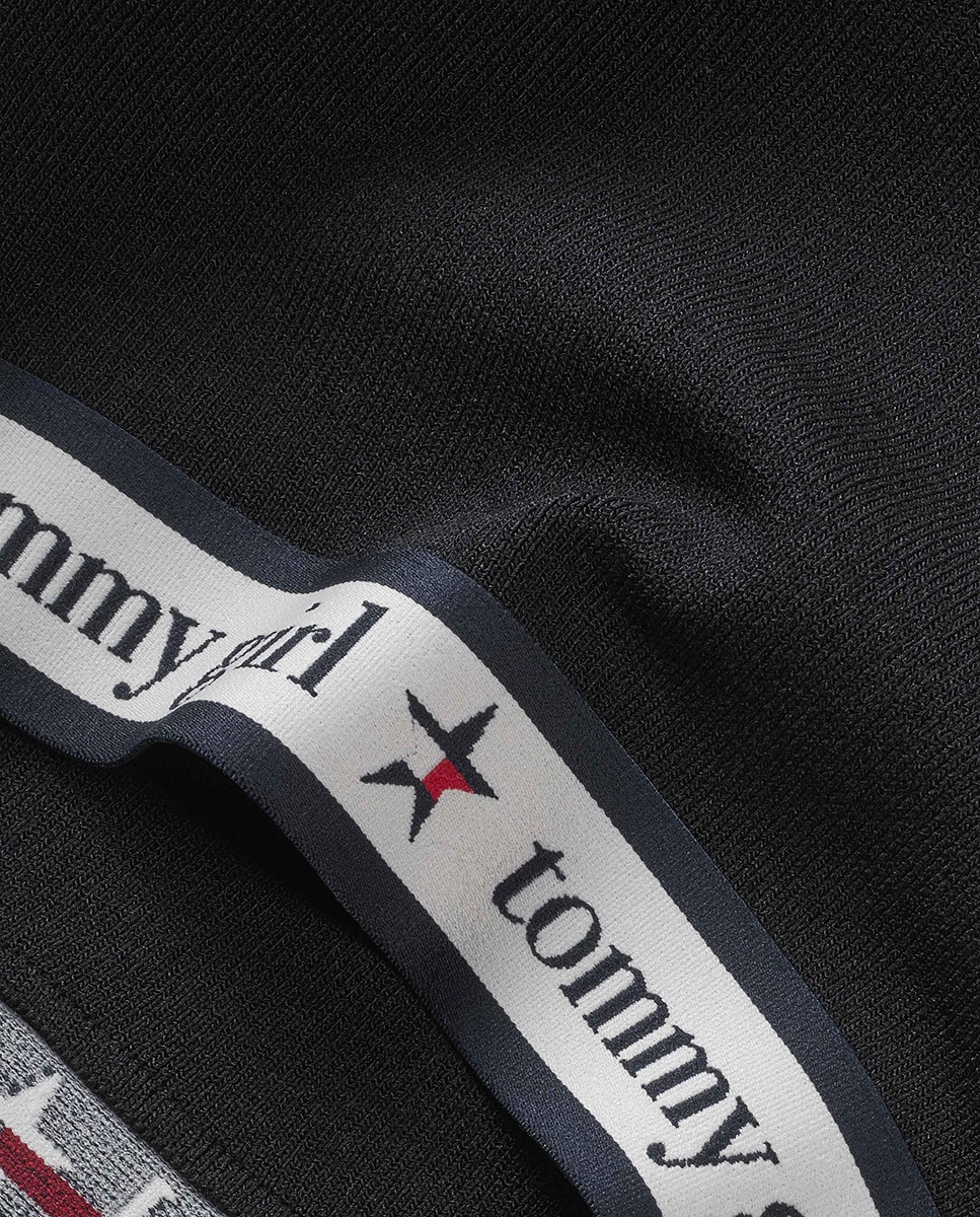 Top de mujer cropped de punto Tommy Girl - Tommy Jeans - Negro Negro-5