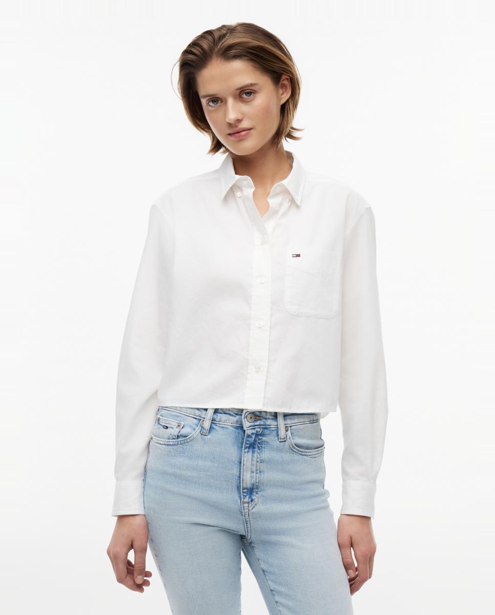 Imagem 0 de Camisa de Silhueta Relaxed e Corte Cropped