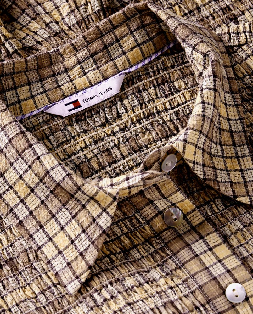 Camisa fruncida de Tommy Jeans - Amarillo Amarillo-7