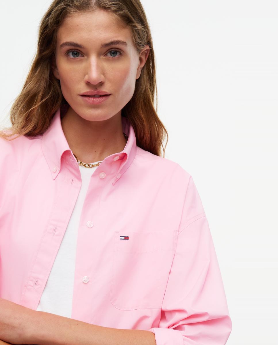 Camisa cropped de Tommy Jeans - Rosa claro Rosa claro-3
