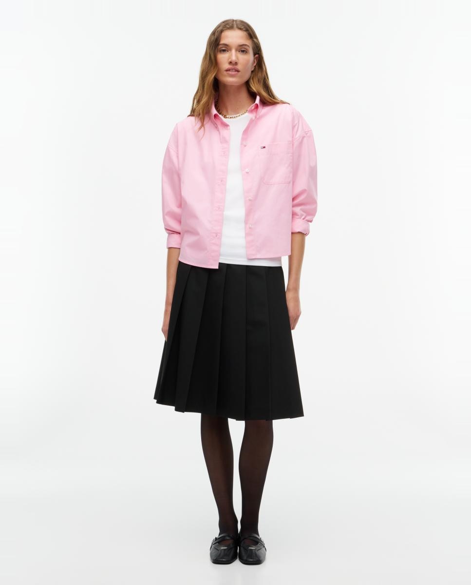 Camisa cropped de Tommy Jeans - Rosa claro Rosa claro-7