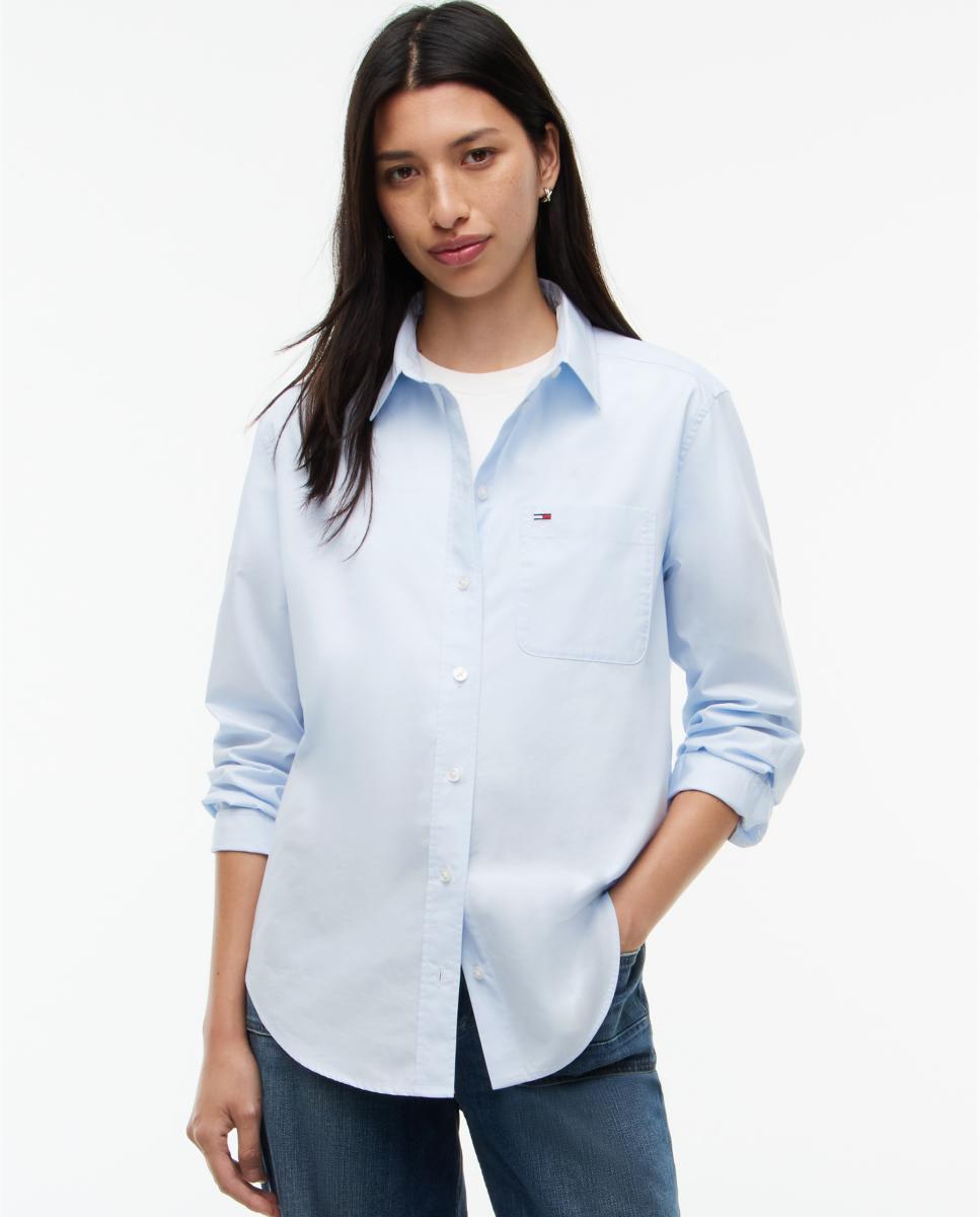 Imagen 0 de Camisa de corte relajado de Tommy Jeans Azul claro