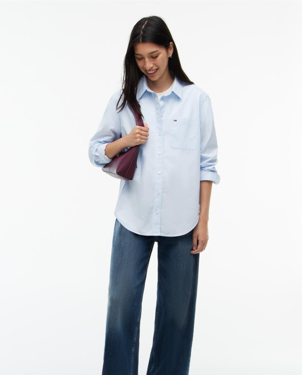 Camisa de corte relajado de Tommy Jeans - Azul claro Azul claro-2