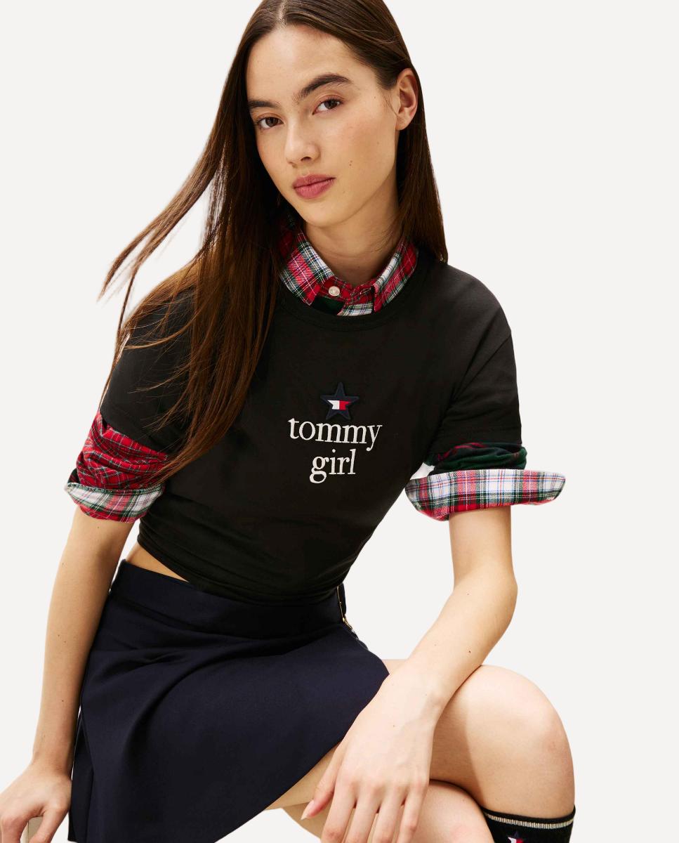 T-shirt Cápsula Exclusiva Tommy Girl Preto-4