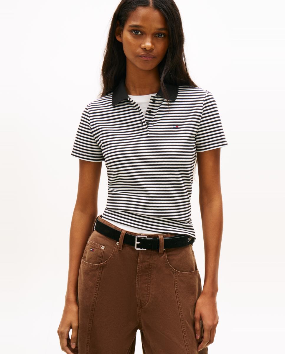 Imagem 0 de Polo Slim Fit às Riscas