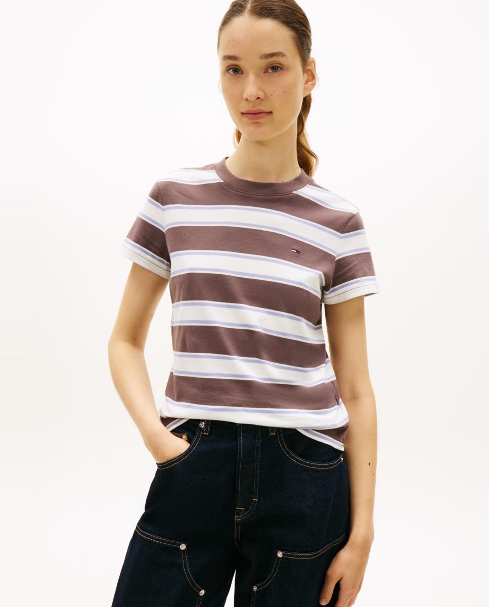 Imagem 0 de T-shirt Regular Fit às Riscas