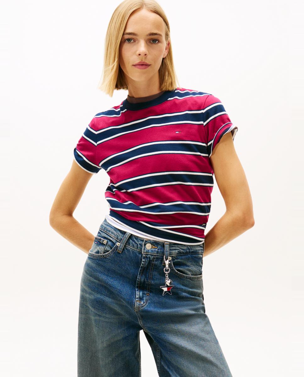 Imagem 0 de T-shirt Regular Fit às Riscas