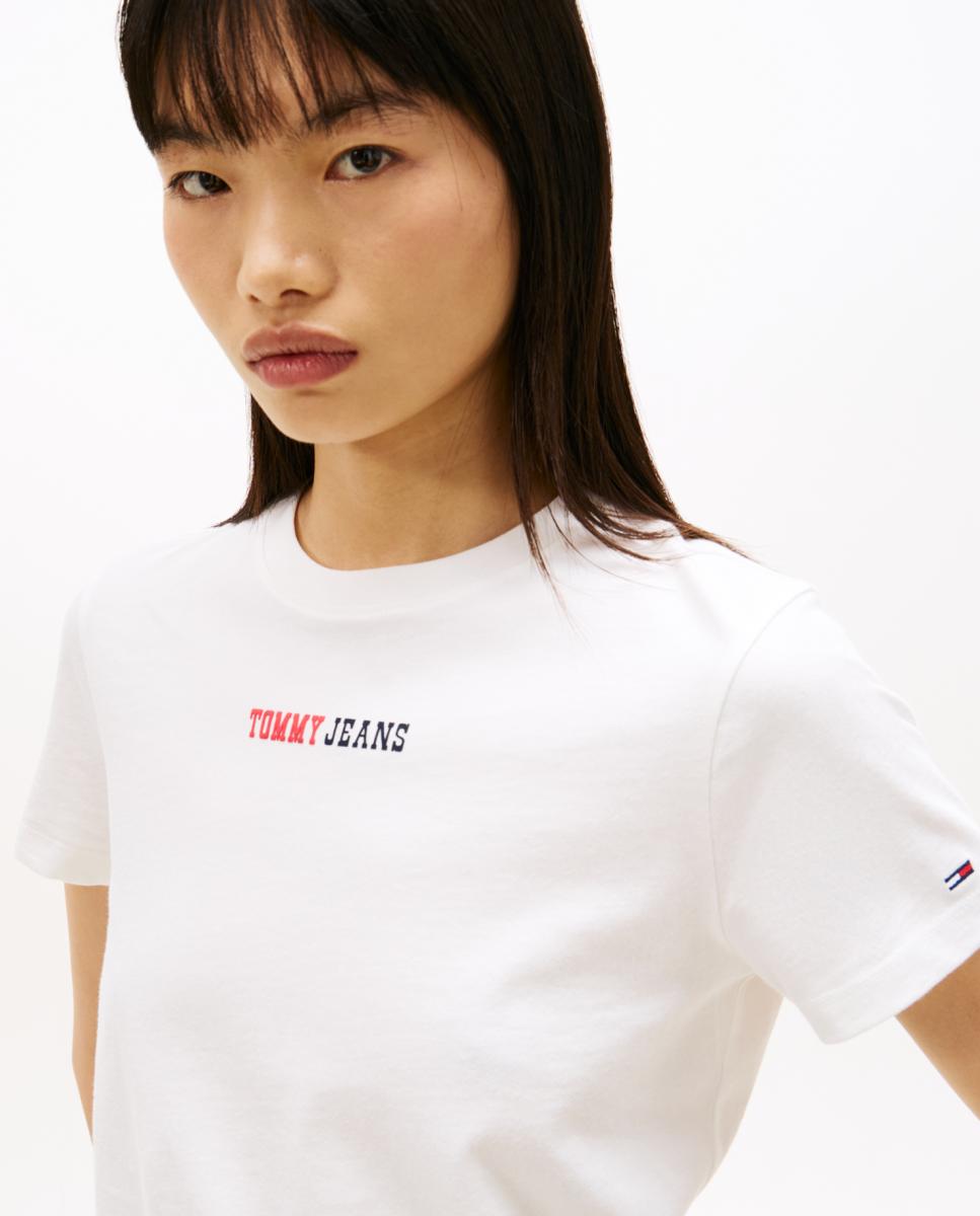 T-shirt Regular Fit com Estampado à Frente Cru-3