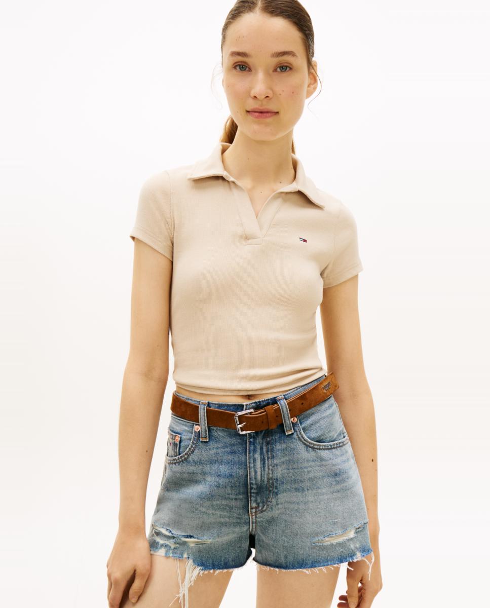 Imagem 0 de Polo Slim Fit Canelado