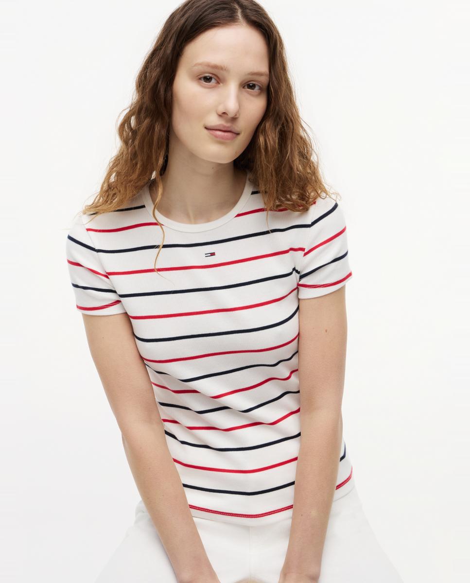 T-shirt Canelada Cintada Branco-2