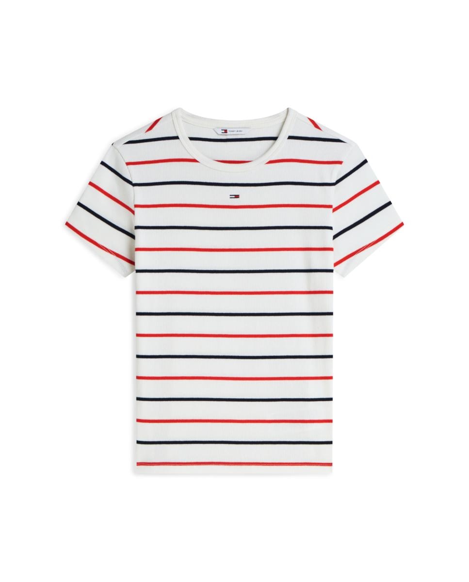 T-shirt Canelada Cintada Branco-4