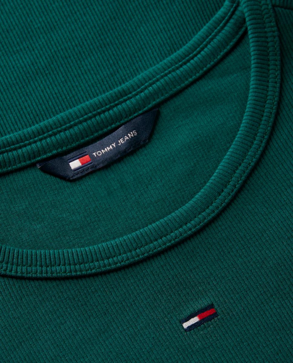Camiseta essential slim fit de Tommy Jeans - Verde oscuro Verde oscuro-7