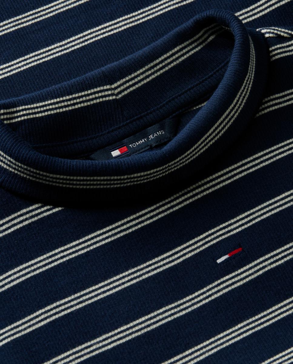 Camisola Essential de Manga Comprida Slim Fit Azul-marinho-7