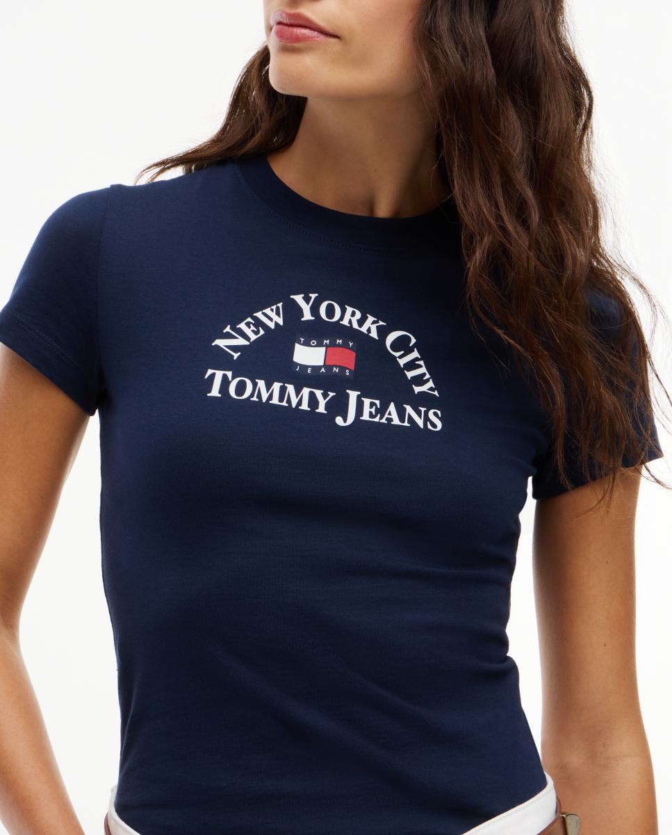 T-shirt Wavy Flag Slim Fit Azul-marinho-3