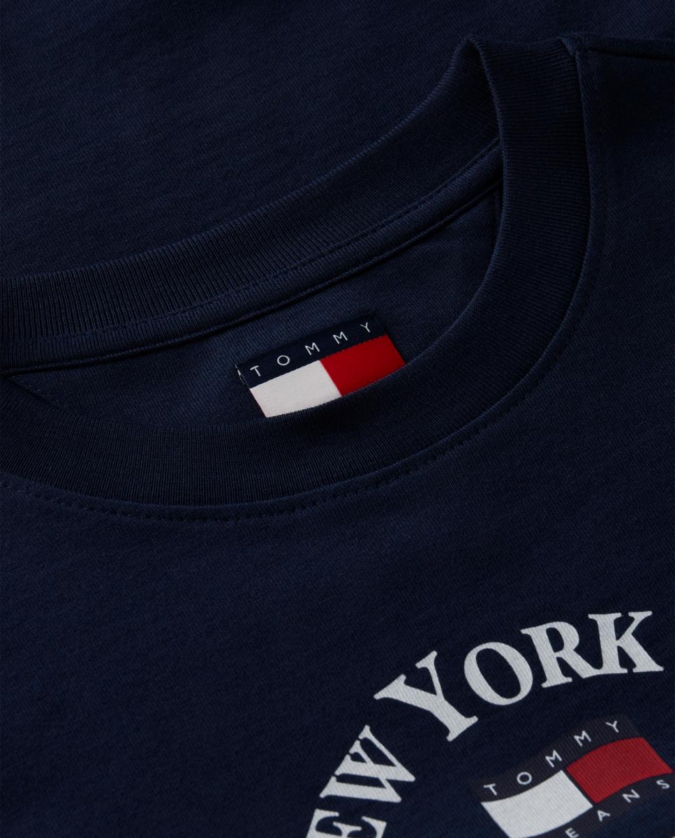 T-shirt Wavy Flag Slim Fit Azul-marinho-7