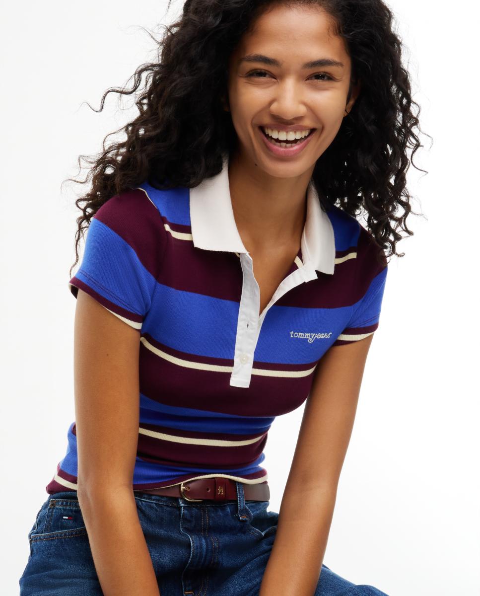 Polo slim de Tommy Jeans - Azul Azul-3