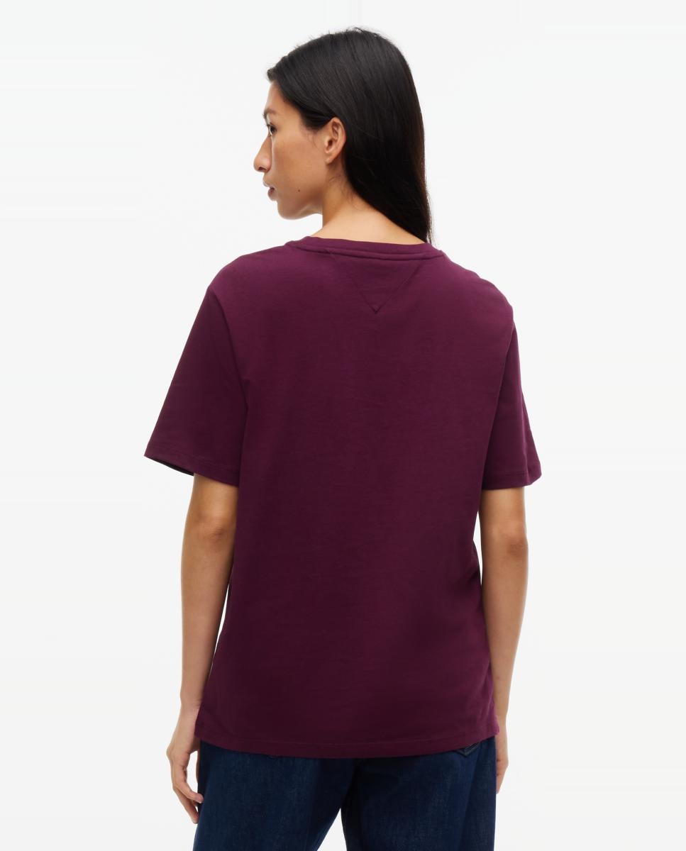 T-shirt Varsity Relaxed Fit Bordeaux-2