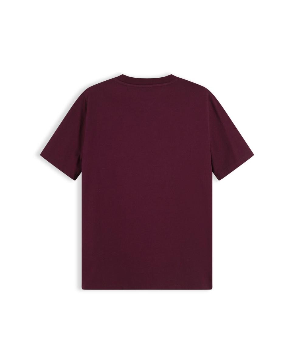 T-shirt Varsity Relaxed Fit Bordeaux-5