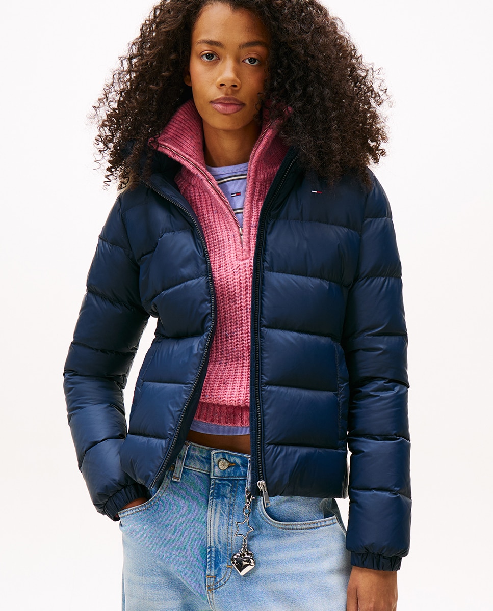 Tommy Jeans - Plumífero de mujer slim fit con capucha.
