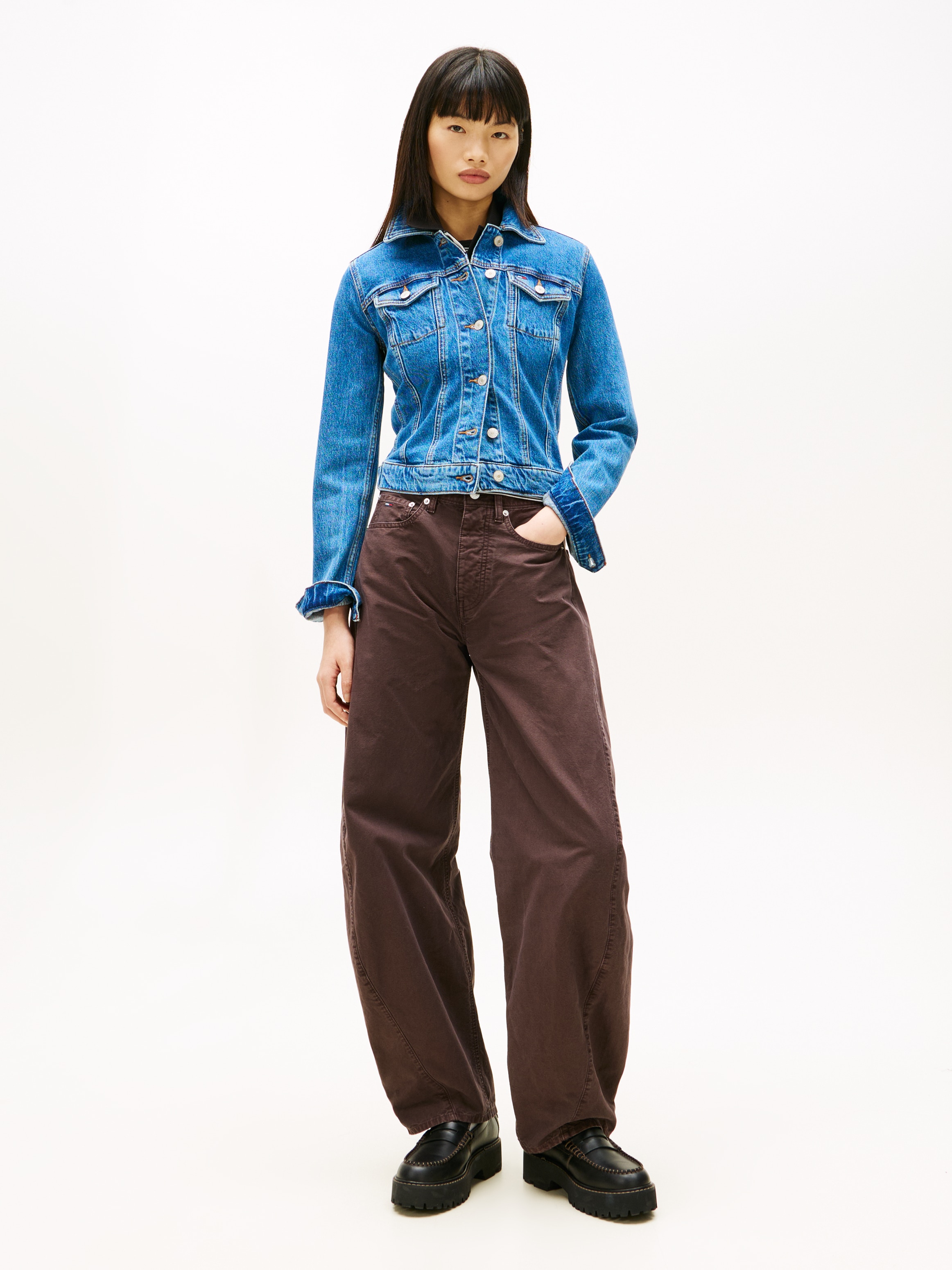 Blusão de Ganga Vivianne Slim Fit Azul-5