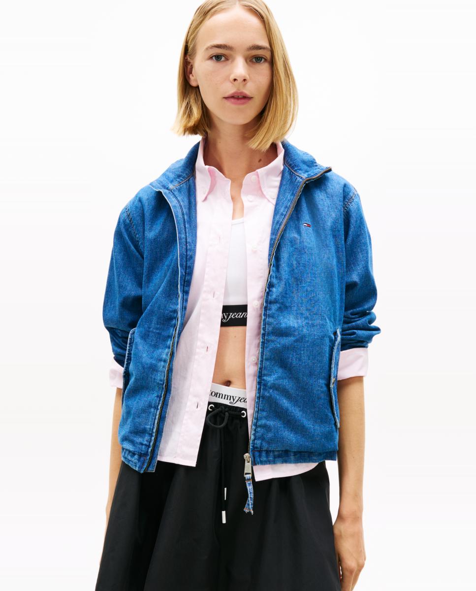 Tommy Jeans - Chaqueta de mujer corte regular en chambray de Tommy Jeans.