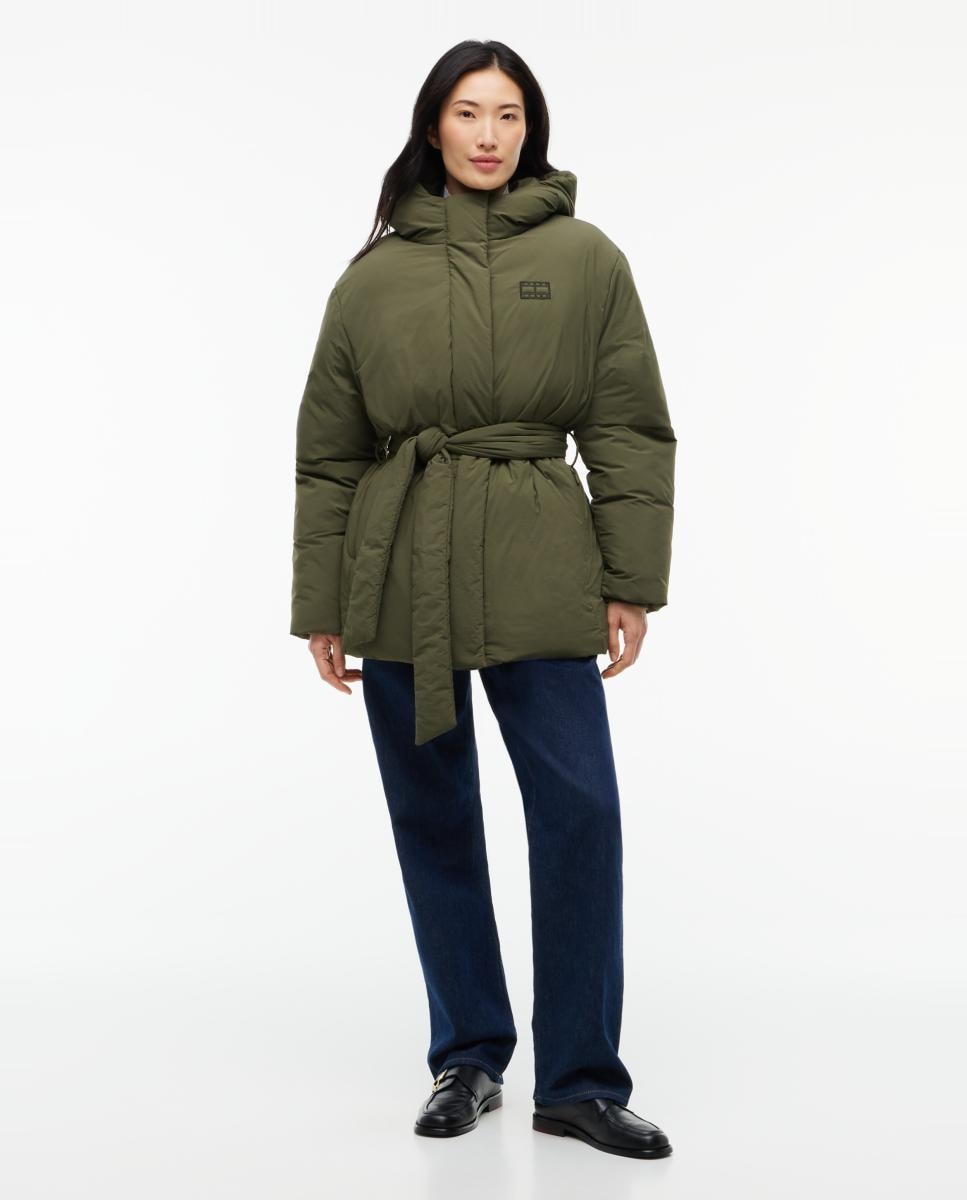 Sobretudo Acolchoado Verde-militar-5