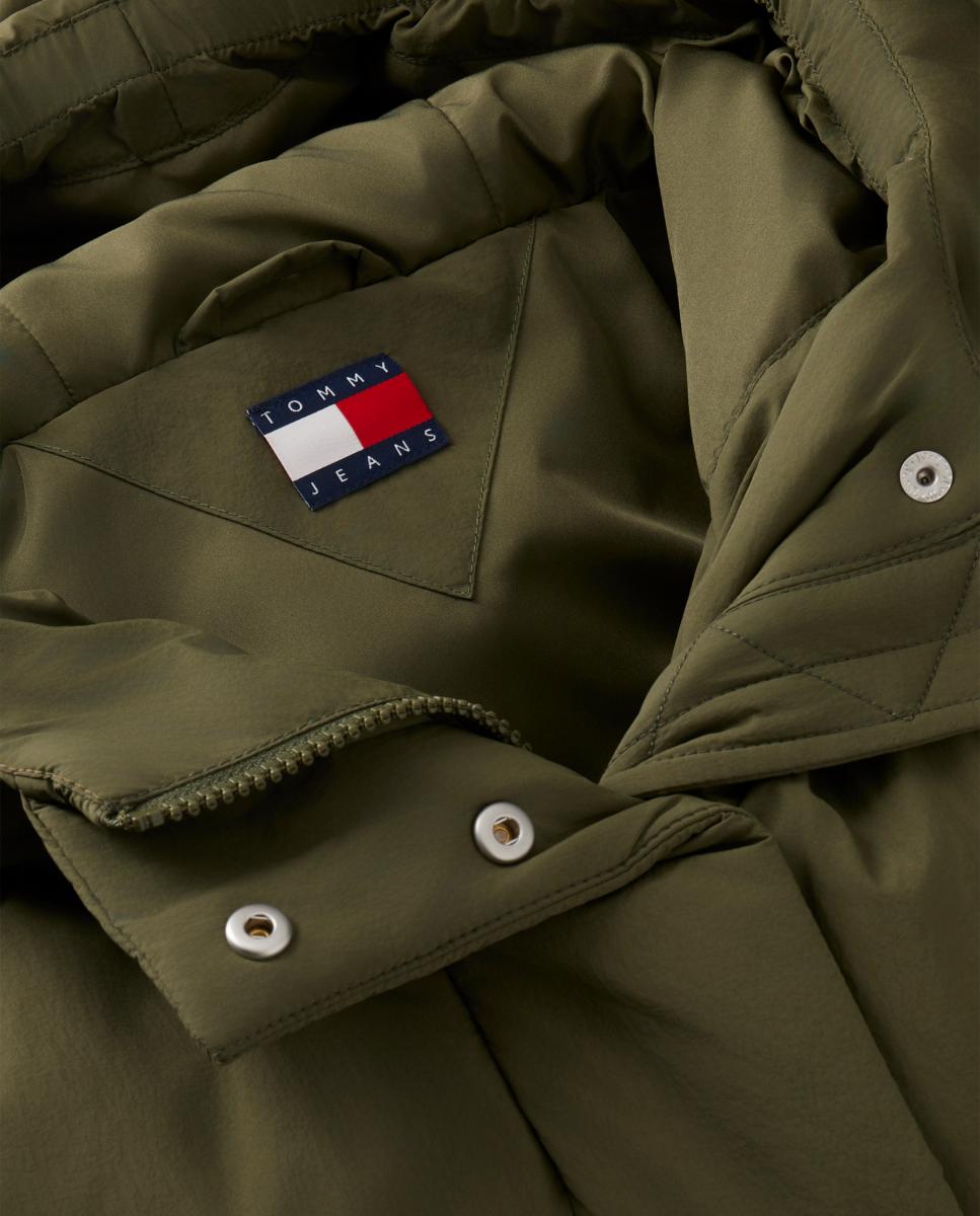 Sobretudo Acolchoado Verde-militar-8