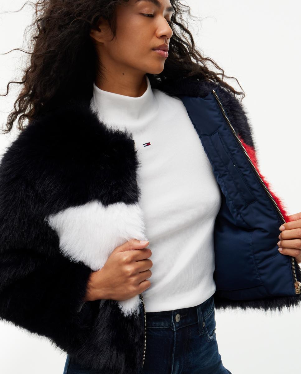 Cazadora de pelo de Tommy Jeans - Azul marino Azul marino-4