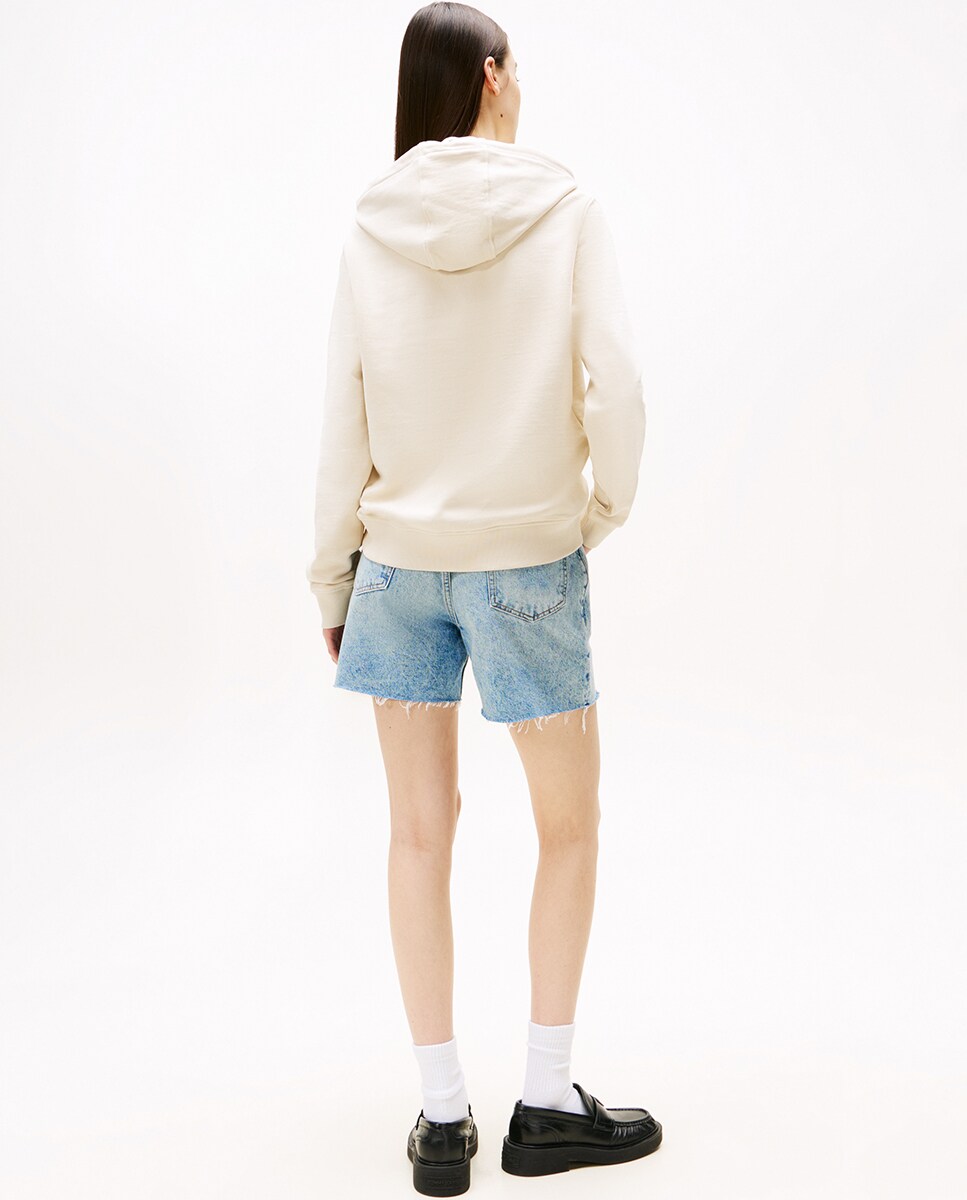 Sweatshirt Regular Fit com Capuz Castanho-2