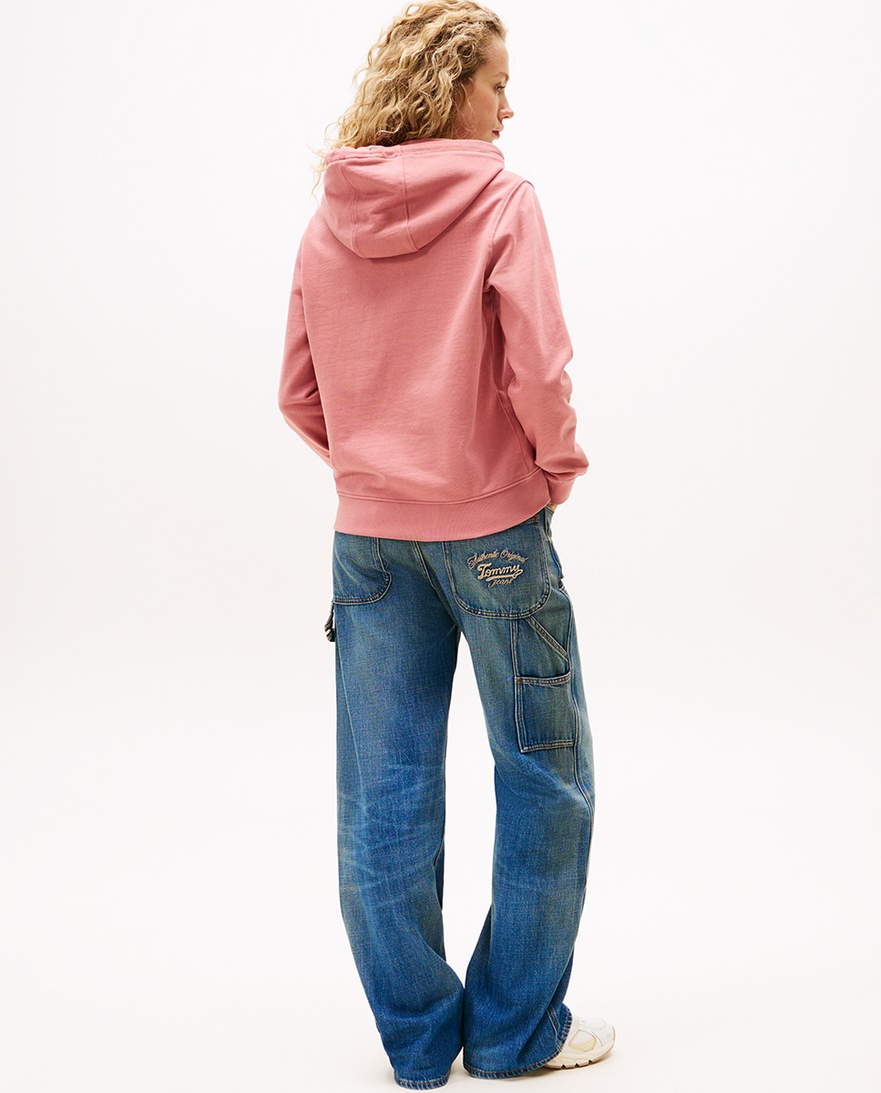 Sweatshirt Regular Fit com Capuz Rosa-2