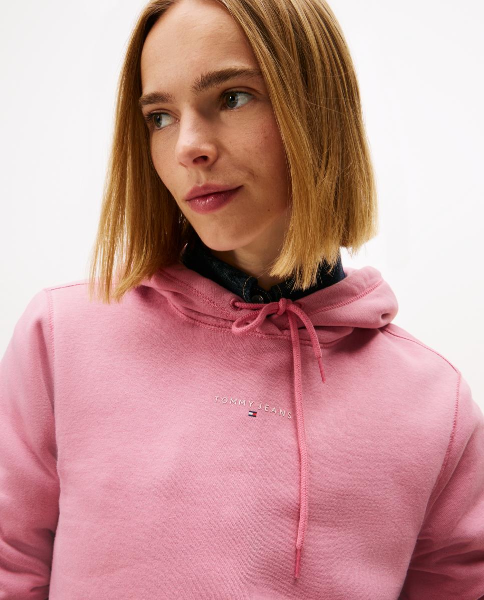 Sweatshirt Regular Fit com Capuz Rosa-4