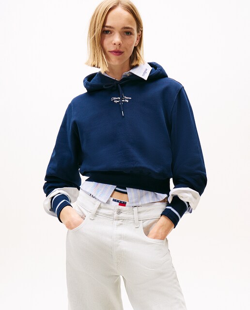 Imagem 0 de Sweatshirt de mulher com capuz e logótipo no peito