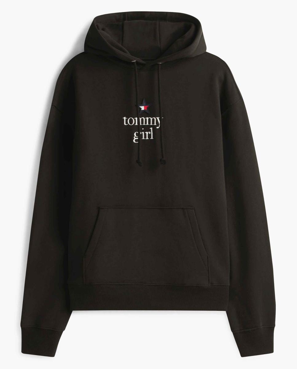 Sweatshirt com Capuz Tommy Girl Preto-4