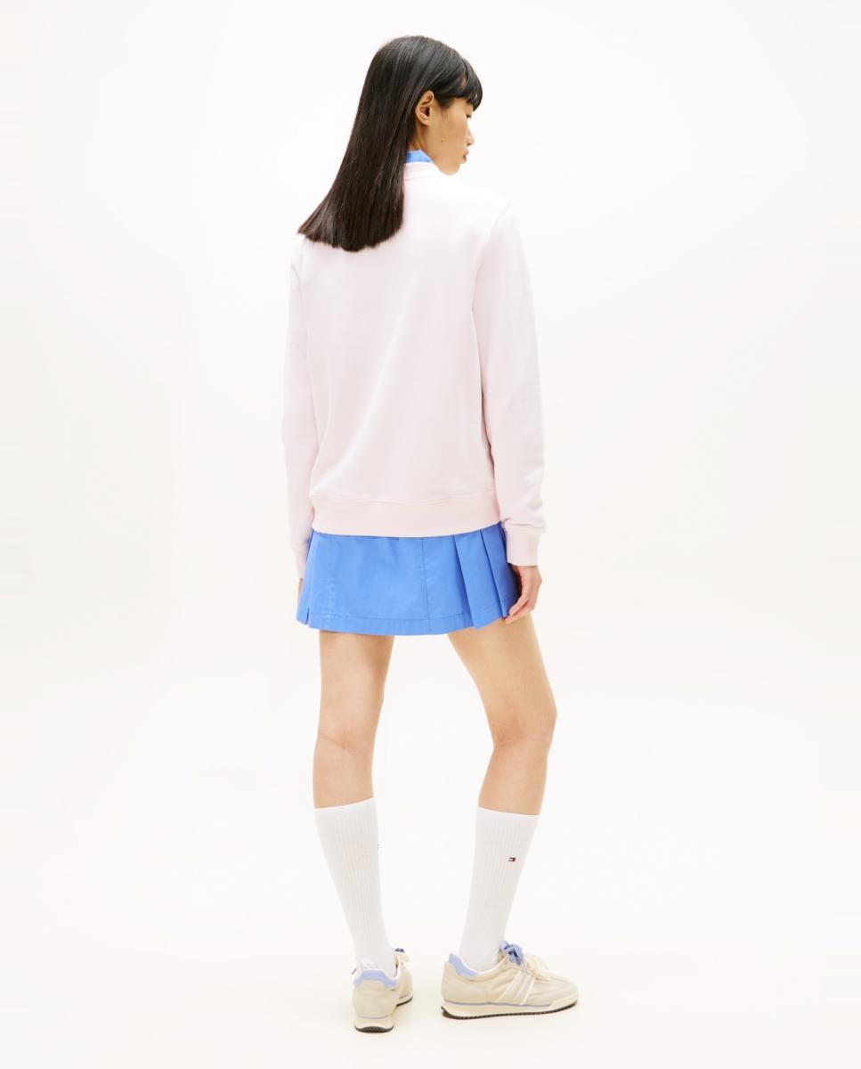 Sweatshirt Regular Fit com Decote Redondo Rosa-claro-2