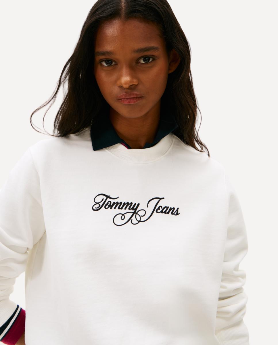 Sweatshirt Regular Fit com Decote Redondo Cru-4