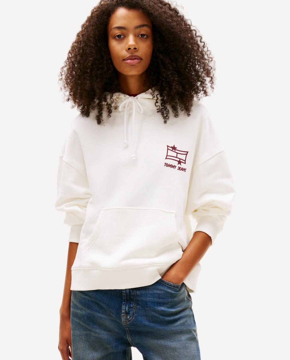 Tommy Jeans - Sudadera de mujer con capucha relaxed fit.
