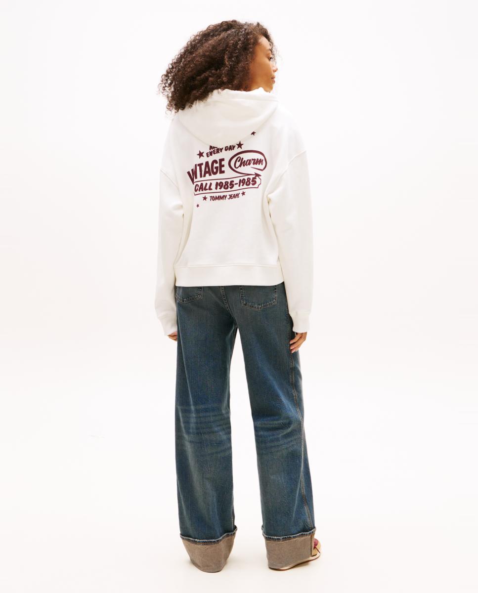 Sweatshirt Relaxed Fit com Capuz Cru-2