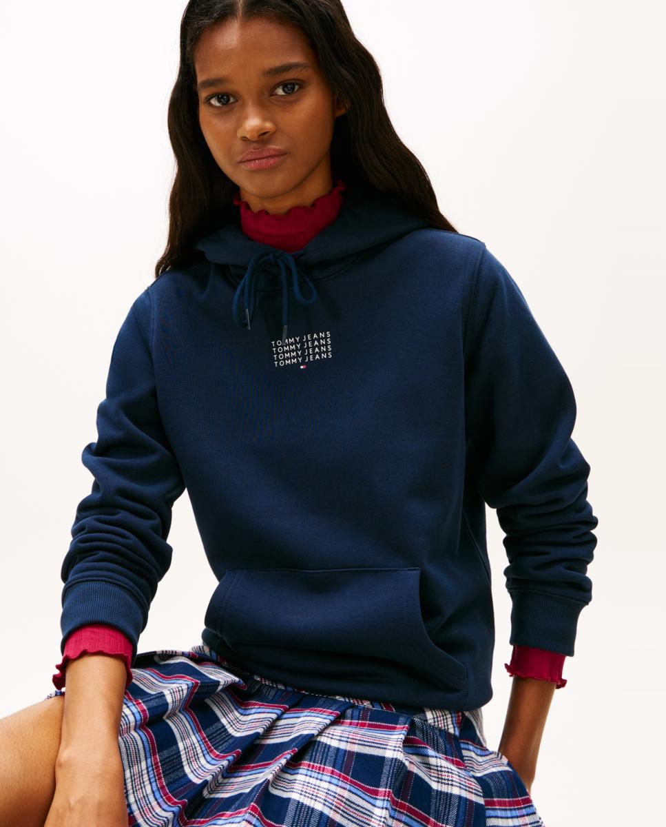 Sweatshirt Regular Fit com Capuz Azul-marinho-3
