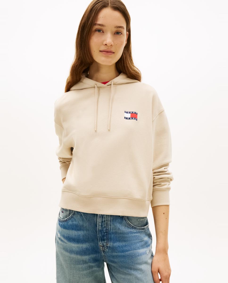 Tommy Jeans - Sudadera de mujer relaxed fit con capucha de Tommy Jeans.
