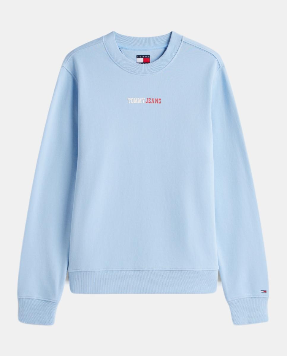 Sweatshirt sem Capuz Azul-claro-4