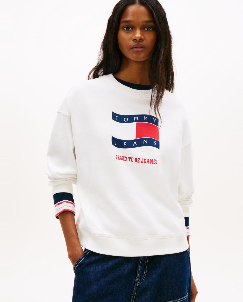 Imagem 0 de Sweatshirt de Decote Redondo Boxy Fit