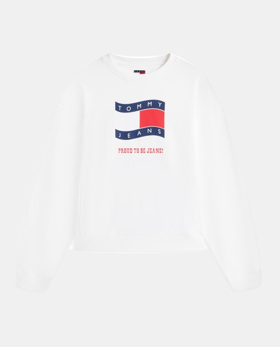 Sweatshirt de Decote Redondo Boxy Fit Cru-4