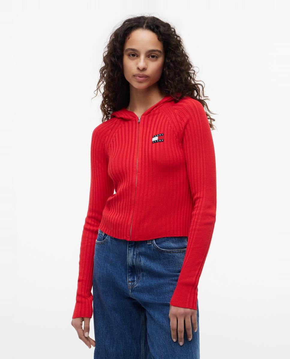 Imagem 0 de Cardigan com Capuz e Fecho de Correr