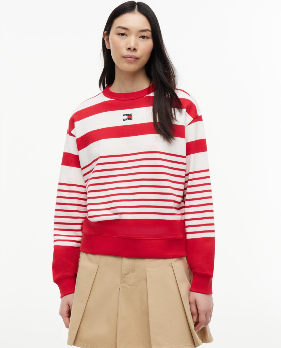 Imagem 0 de Sweatshirt Relaxed Fit às Riscas